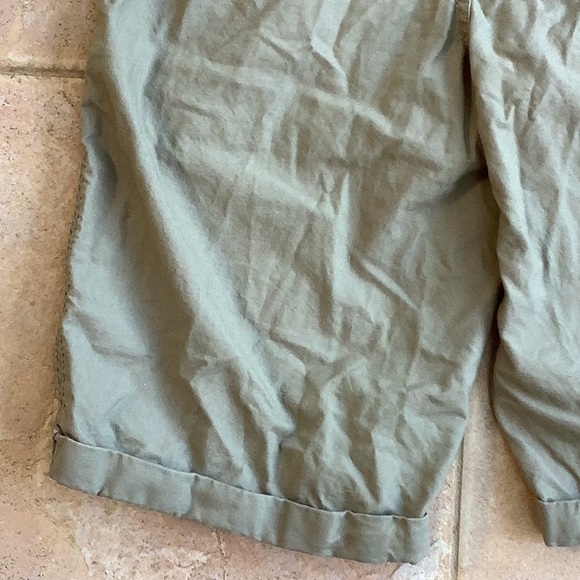 💥 Sz12 boys Oshkosh elastic pull on shorts green khaki - Picture 8 of 10